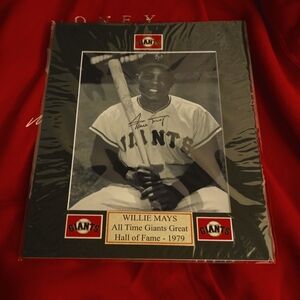 Willie mays autographed photo
